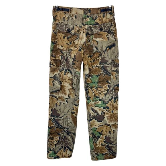 VTG Walls Advantage Camo Denim Cargo Jeans 29x30 Double Knee Hunting Streetwear - Picture 10 of 12